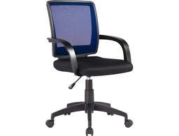 [KF19011] SILLA GIRATORIA Q-CONNECT RESPALDO MEDIO REGULABLE EN ALTURA 900+100X560X570 MM COLOR AZUL
