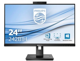 [242B1H] MONITOR PHILIPS 242B1H 23,8\&quot; 16:9 IPS 1.920 PX REGULABLE EN ALTURA CON CAMARA WEB-CAM INTEGRADA COLOR NEGRO