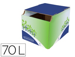 [8049301] CONTENEDOR PAPELERA RECICLAJE FELLOWES SOBREMESA CARTON 100% RECICLADO MONTAJE MANUAL ENTRADA FRONTAL Y TAPA
