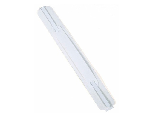 [6908-02] ENCUADERNADOR FASTENER DURABLE FLEXIFIX PLASTICO AUTOADHESIVO 38X158 MM COLOR BLANCO