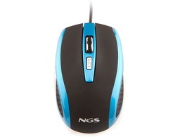 [TICKBLUE] RATON NGS CABLE TICK OPTICO 800/1600 DPI 6 BOTONES NANO CONEXION USB AZUL