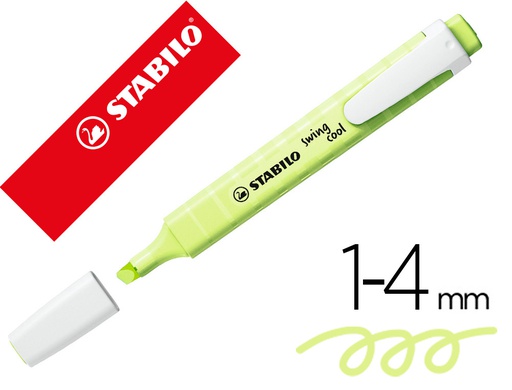 [275/133-8] ROTULADOR STABILO FLUORESCENTE FINO SWING COOL PASTEL CHISPA DE LIMA