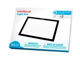 [95100] MESA DE LUZ MINILAND LIGERA Y COMODA DE TRANSPORTAR A CUALQUIER LUGAR FORMATO A4