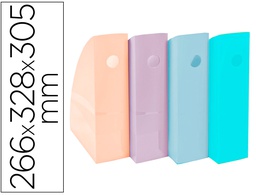 [18296SETD] REVISTERO EXACOMPTA AQUAREL MAG-CUBE SET DE 4 UNIDADES COLORES PASTEL 266X328X305 MM
