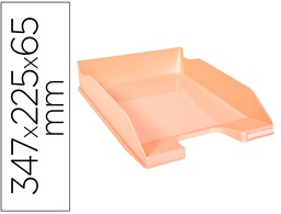 [113261D] BANDEJA SOBREMESA EXACOMPTA AQUAREL COMBO MIDI CORAL PASTEL 347X255X65 MM