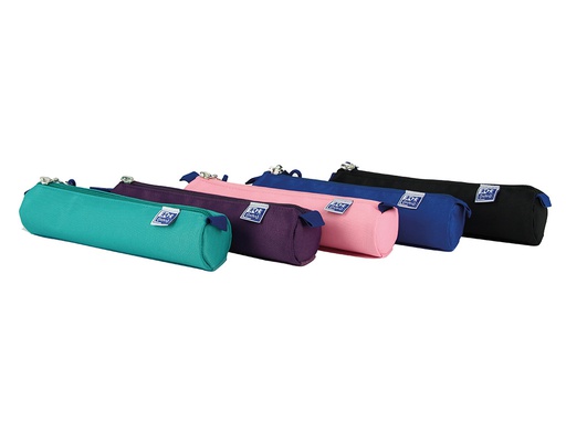 [400150281] BOLSO ESCOLAR OXFORD PORTATODO KANGOO TEENS REDONDO PEQUEÑO COLORES SURTIDOS 220X45X45 MM