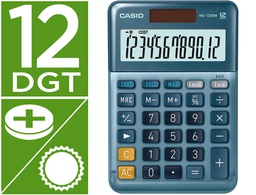 [MS-120EM] CALCULADORA CASIO MS-120EM SOBREMESA 12 DIGITOS TX +/- TECLA DOBLE CERO COLOR AZUL