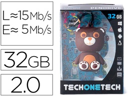 [TEC5124-32] MEMORIA USB TECH ON TECH OSITO TOTUS 32 GB