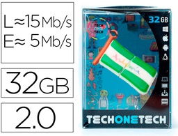 [TEC5117-32] MEMORIA USB TECH ON TECH BANDERA ANDALUCIA 32 GB