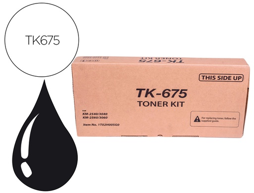 [1T02H00EU0] TONER KYOCERA -MITA KM-2560 NEGRO TK-675