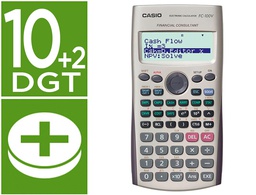 [FC-100V] CALCULADORA CASIO FC-100V FINANCIERA 4 LINEAS 10+2 DIGITOS ALMACENAMIENTO FLASH CALCULO DE GANANCIAS CON TAPA