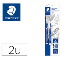 [2507HBBK2D] MINAS STAEDTLER MARS MICRO GRAFITO 0,7 MM HB TUBO CON 12 UNIDADES BLISTER DE 2 UNIDADES