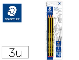 [120-2BK3DA] LAPICES DE GRAFITO STAEDTLER NORIS N 2 HB BLISTER DE 3 UNIDADES