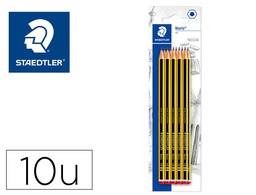 [120-2 BK10] LAPICES DE GRAFITO STAEDTLER NORIS N 2 HB BLISTER DE 10 UNIDADES