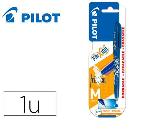 [BFA] BOLIGRAFO PILOT FRIXION BALL BORRABLE 0,7 MM PUNTA MEDIA AZUL EN BLISTER
