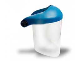 [A20C-AZ] PANTALLA PARA CASCO FARU A20C CON VISERA Y PROTECTOR BARBILLA AZUL 200X300 MM