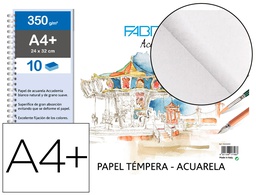 [F74233255] BLOC DIBUJO ACUARELA SADIPAL FABRIANO ENCOLADO DIN A4+ 10 HOJAS 350 G/M2 GRANO SUAVE