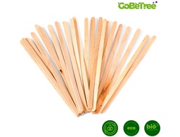 [160286] PALETINA AGITADORA DE MADERA 14 CM PARA EL CAFE CON FUNDA INDIVIDUAL BOLSA DE 1000 UNIDADES
