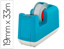 [53670061] PORTARROLLO SOBREMESA LEITZ COSY PLASTICO PARA CINTAS 33 MT COLOR AZUL