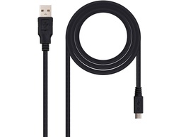 [10.01.0501] CABLE USB NANOCABLE 2.0 TIPO A/M-MICRO USB B/M COLOR NEGRO LONGITUD 1,8 M