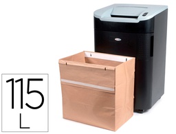 [2102248] BOLSA DE RESIDUOS REXEL RECICLABLE PARA DESTUCTORAS GAMA RL CAPACIDAD 115 L PACK DE 50 UNIDADES 330X510X490 MM
