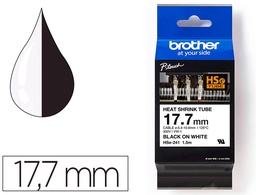 [HSE241] CINTA BROTHER HSE 241 TERMORETRACTIBLE 17,7 MM NEGRO/BLANCO