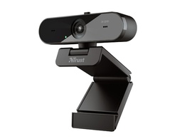 [24228] CAMARA WEBCAM TRUST TAXON CON MICROFONOS DUALES Y FILTRO DE PRIVACIDAD 2560X1440 2K QHD 1440P USB 2.0 COLOR NEGRO