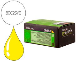 [80C2SYE] TONER LASER LEXMARK 80C2SYE AMARILLO 2000 PAGINAS