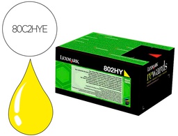 [80C2HYE] TONER LASER LEXMARK 80C2HYE AMARILLO 3000 PAGINAS