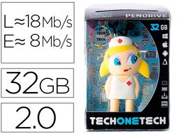[TEC5038B-32] MEMORIA USB TECH ON TECH ENFERMERA KITTY 32 GB