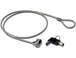 [EW1242] CABLE DE SEGURIDAD EWENT PARA PORTATIL CON 2 LLAVES LONGITUD 1,5 MT