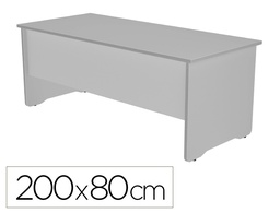 [2004AB02] MESA DE OFICINA ROCADA WORK 2004AB02 ALUMINIO/GRIS 200X80 CM