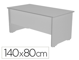 [2001AB02] MESA DE OFICINA ROCADA WORK 2001AB02 ALUMINIO/GRIS 140X80 CM