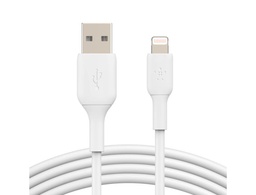 [CAA001BT1MWH] CABLE BELKIN CAA001BT1MWH LIGHTNING A USB-A BOOST CHARGE LONGITUD 1 M COLOR BLANCO