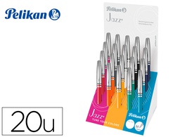 [603928KIT] BOLIGRAFO PELIKAN JAZZ CLASSIC COLLECTION EXPOSITOR DE 20 UNIDADES COLORES SURTIDOS