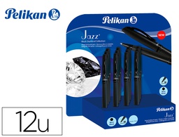 [24004763KIT] BOLIGRAFO PELIKAN JAZZ BLACK DIAMOND EXPOSITOR DE 12 UNIDADES